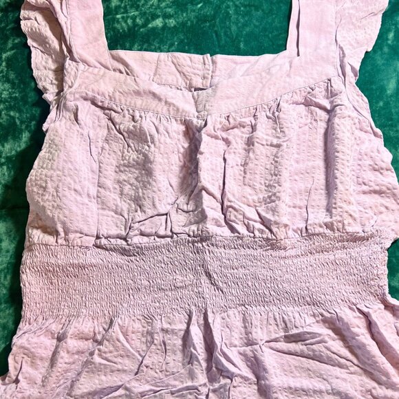 Market & Spruce Textured Smocked Peplum Tank – Light Lilac – XXL - Picture 2 of 4